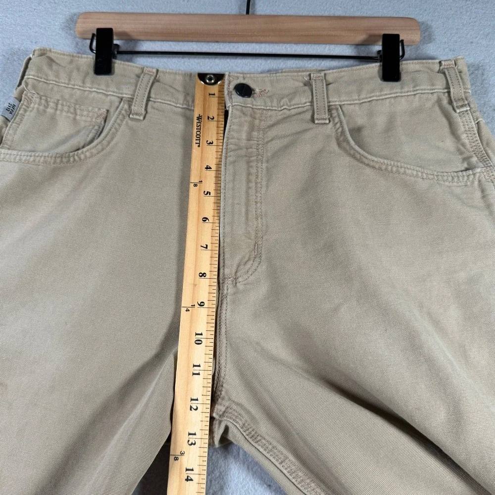Carhartt FR Flame Resistant Loose Fit Canvas Work Pants Tan 35x32 FRB159 GKH